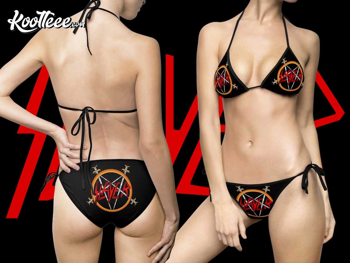 Slayer Rockwear Groupie Wear Rocker Women's Bikini Swimsuit