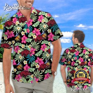 Arkansas Razorbacks Hibiscus For Fans Hawaiian Shirt