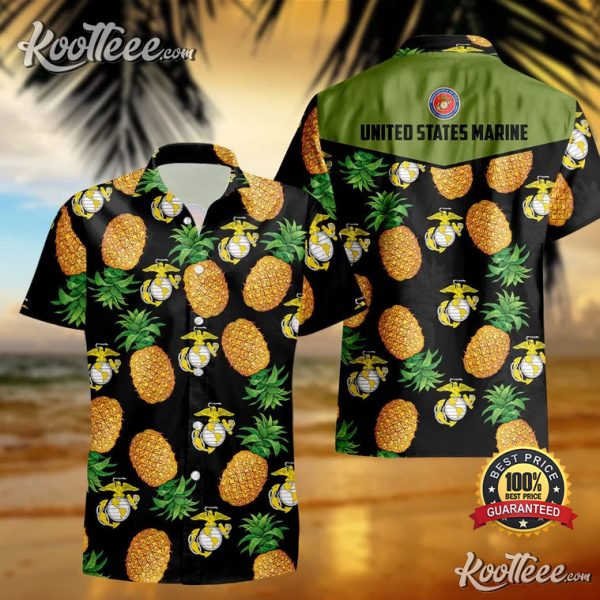 Aloha US Marine Pineapple Lover Hawaii Shirt