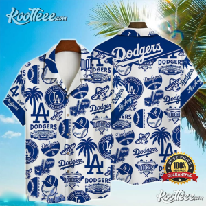 Los Angeles Dodgers Grateful Dead Button Up Hawaiian Shirt, LA