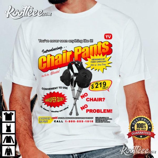 Jury Duty Chair Pants Ad T-Shirt