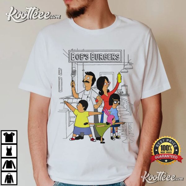 Bobs Burgers Belcher Hero Pose T-Shirt