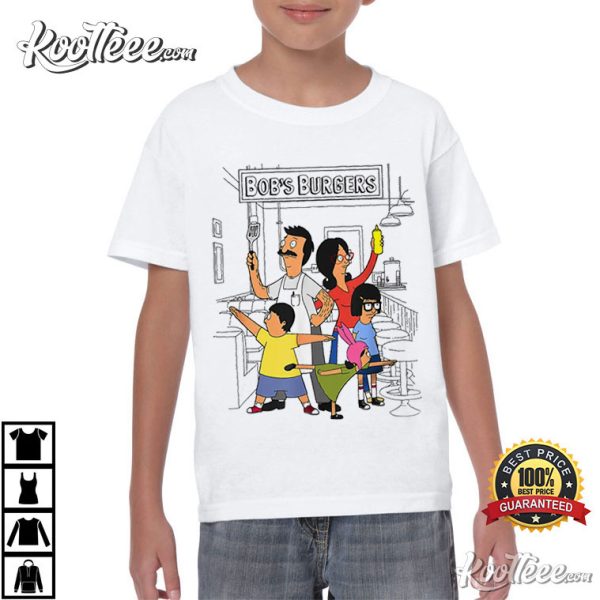 Bobs Burgers Belcher Hero Pose T-Shirt