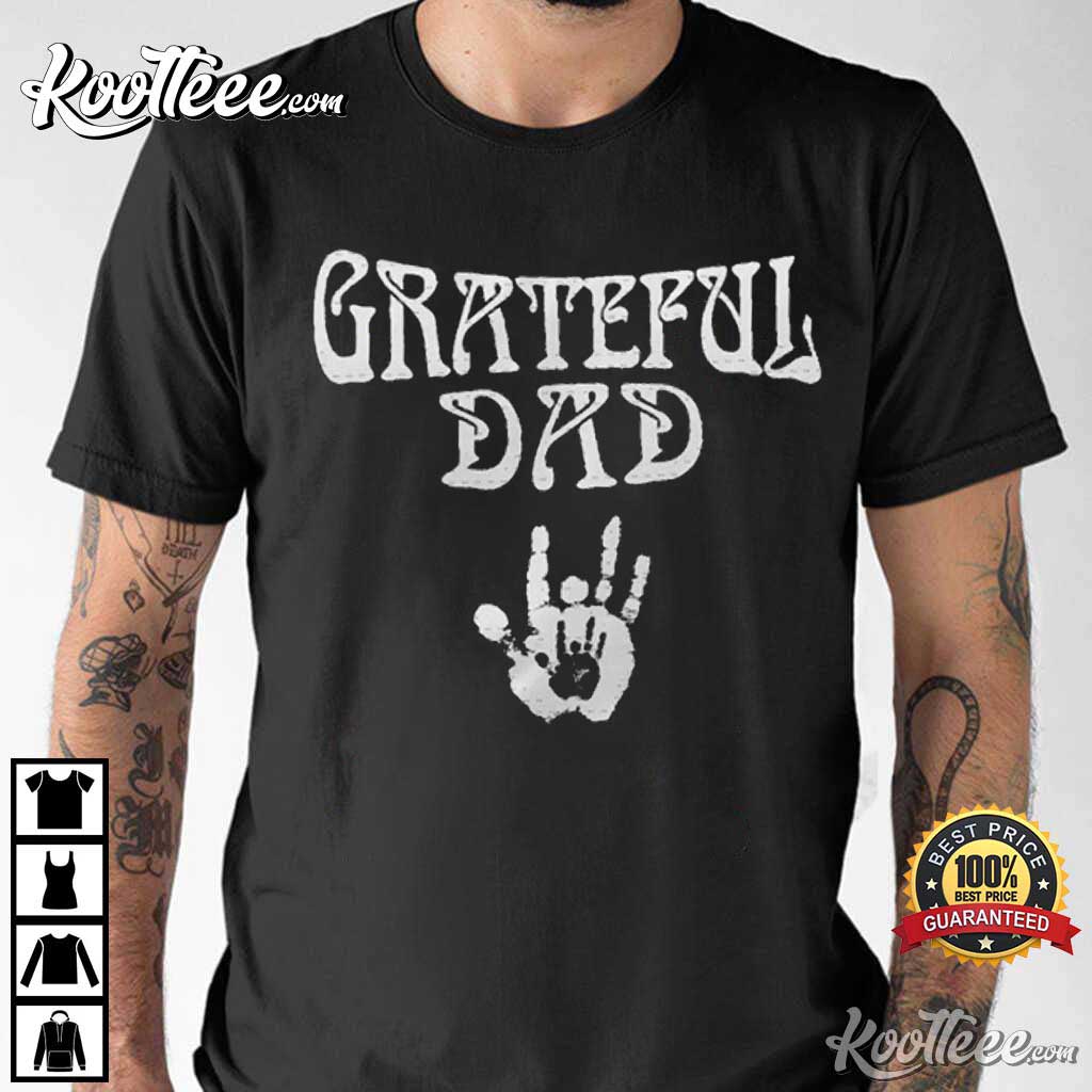 Comfort Colors Grateful Dad T-Shirt Dead Shirt Deadhead Hippie