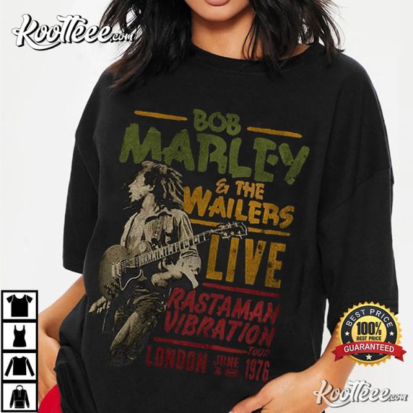 Bob Marley Rastaman Vibration Tour 1976 T-Shirt