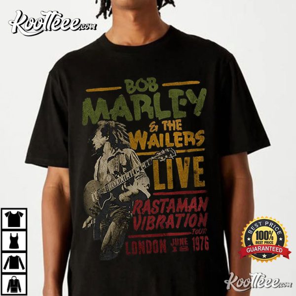 Bob Marley Rastaman Vibration Tour 1976 T-Shirt