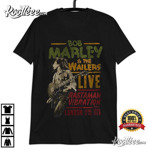 Bob Marley Rastaman Vibration Tour 1976 T-Shirt