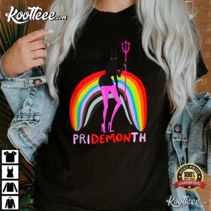 Pride Month Demon Rainbow Cool LGBT T-Shirt