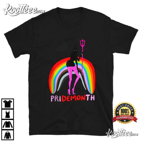 Pride Month Demon Rainbow Cool LGBT T-Shirt