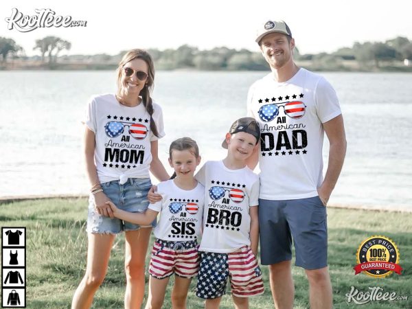 4th Of July Custom Name Proud Matching Family Shirt