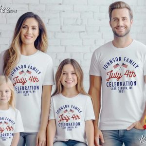 Proud Family July 4th Celebration Personalized Family Matching Shirt