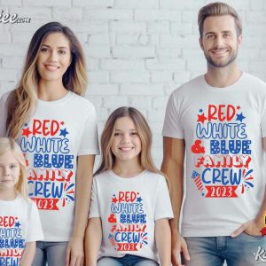 4th Of July Red White Blue Family 2023 Independence Family Shirt