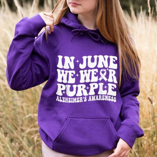 In June We Wear Purple Alzheimers Awareness T-Shirt