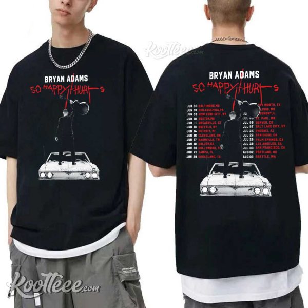 Bryan Adams So Happy Hurts Tour 2023 T-Shirt