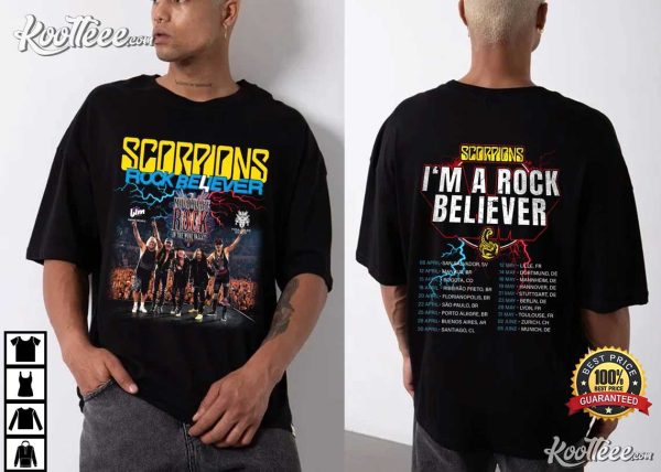 Scorpions The Europe Leg of The 2023 Rock Believer World Tour T-Shirt