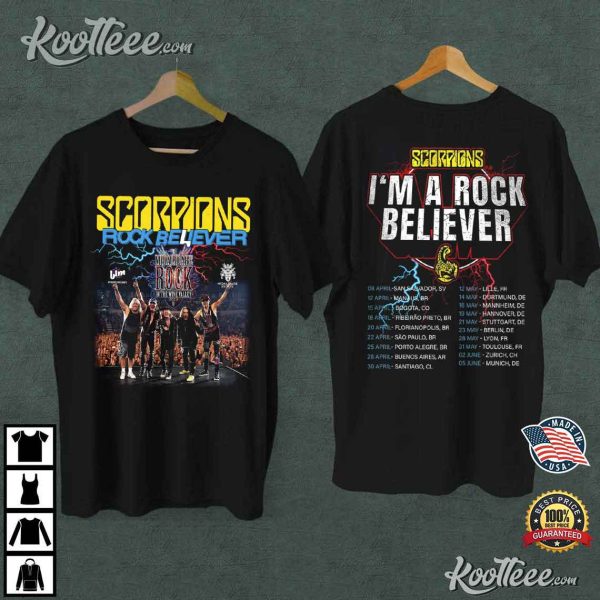 Scorpions The Europe Leg of The 2023 Rock Believer World Tour T-Shirt