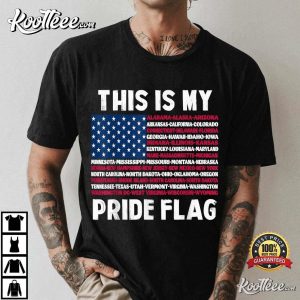 This Is My Pride Flag USA Flag Patriotic For Men And Women T-Shirt