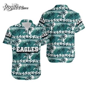 White Aloha Nfl Philadelphia Eagles Hawaiian Shirt Gift For Football Fans