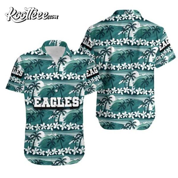 Philadelphia Eagles Coconut Trees NFL Gift for Fan Hawaiian Shirt