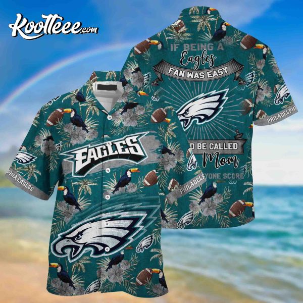Philadelphia Eagles Sporty Mom NFL Summer Hawaiian Shirt
