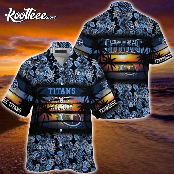 Tennessee Titans NFL Summer Floral Pattern Hawaiian Shirt