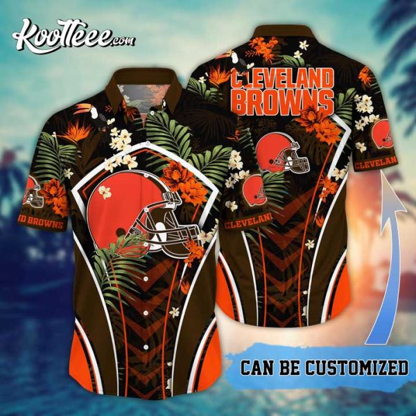 Cleveland Browns NFL Flower Summer Tropical Customized Hawaiian Shirt