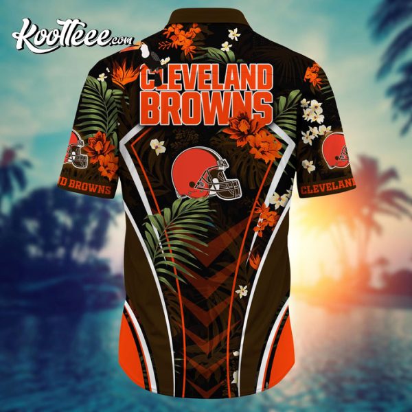 Cleveland Browns NFL Flower Summer Tropical Customized Hawaiian Shirt