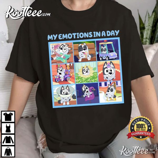 Bluey Muffin My Emotion In A Day T-Shirt