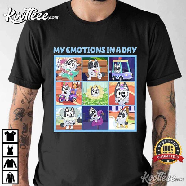 Bluey Muffin My Emotion In A Day T-Shirt