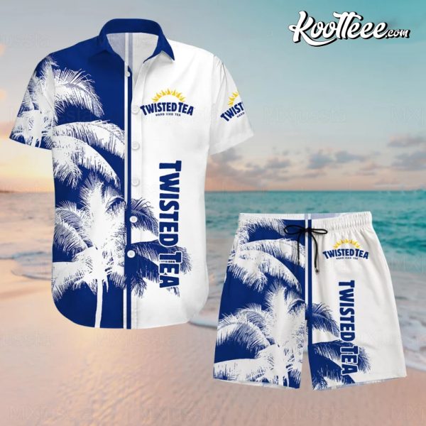 Twisted Tea Button Hawaiian Shirt And Shorts