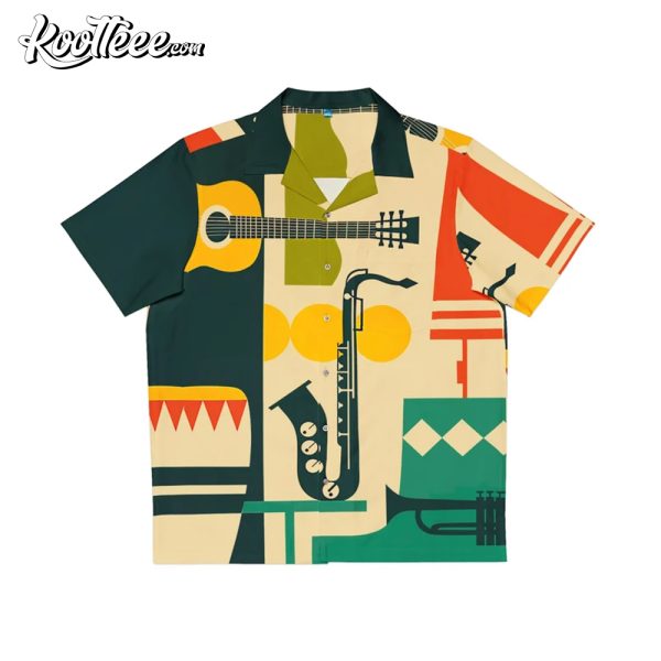 Vintage Musical Instruments Hawaiian Shirt