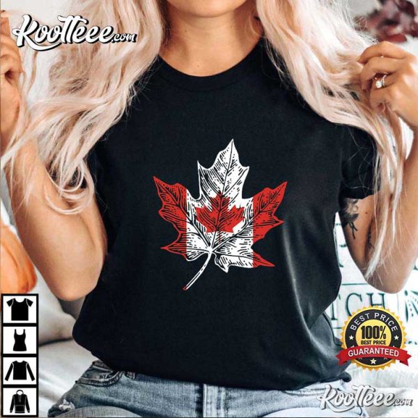 Canada Flag Shirt, Canadian Maple Leaf T-Shirt