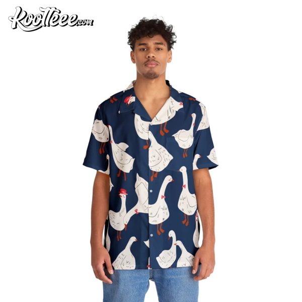 Duck Icon Hawaiian Shirt