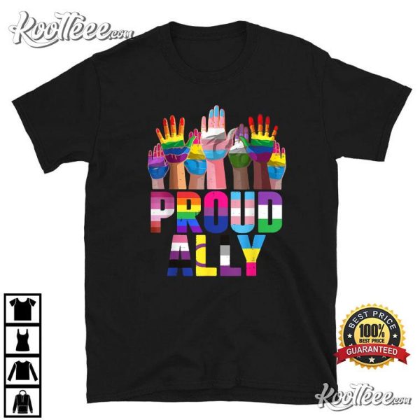 Proud Ally For Gay Pride Month T-Shirt