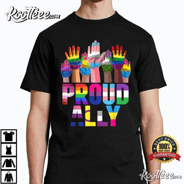 Proud Ally For Gay Pride Month T-Shirt