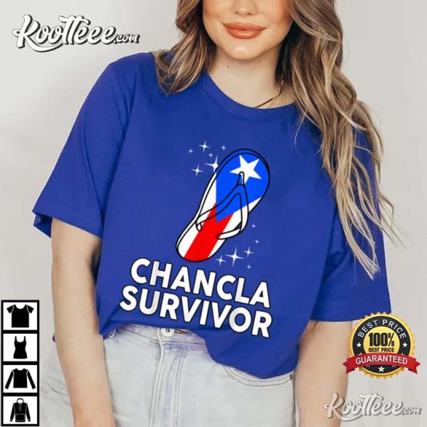 Chancla Survivor Rico Hispanic Heritage T-Shirt