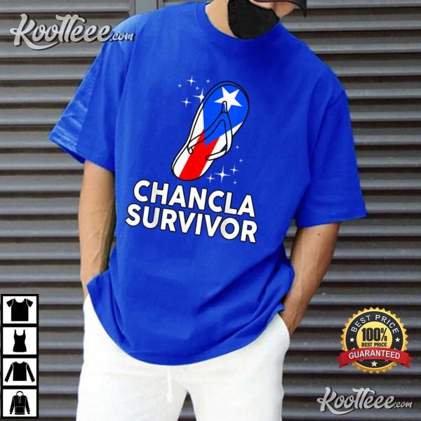 Chancla Survivor Rico Hispanic Heritage T-Shirt