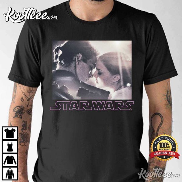 Star Wars Padme And Anakin Skywalker Kiss T-Shirt