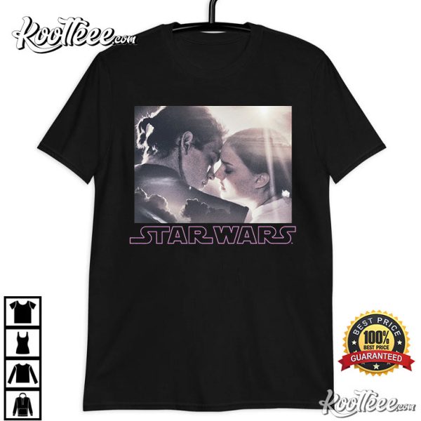 Star Wars Padme And Anakin Skywalker Kiss T-Shirt