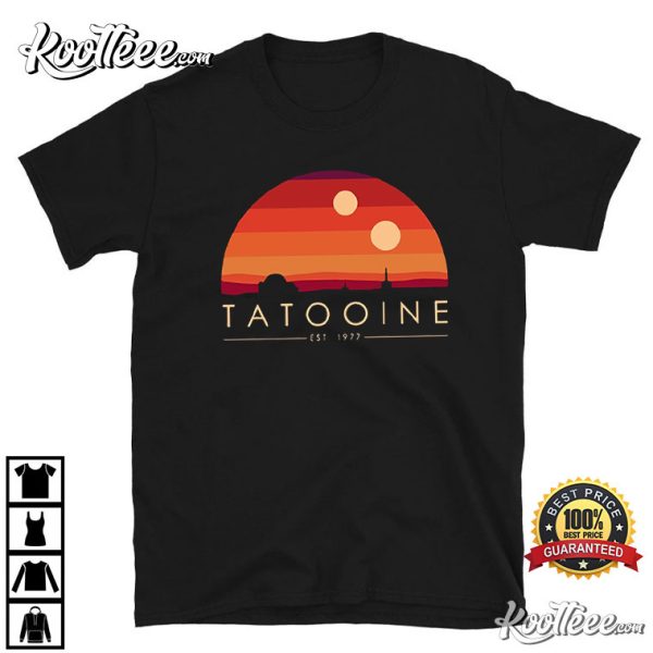 Tatooine Sunset Star Wars Luke Skywalker T-Shirt