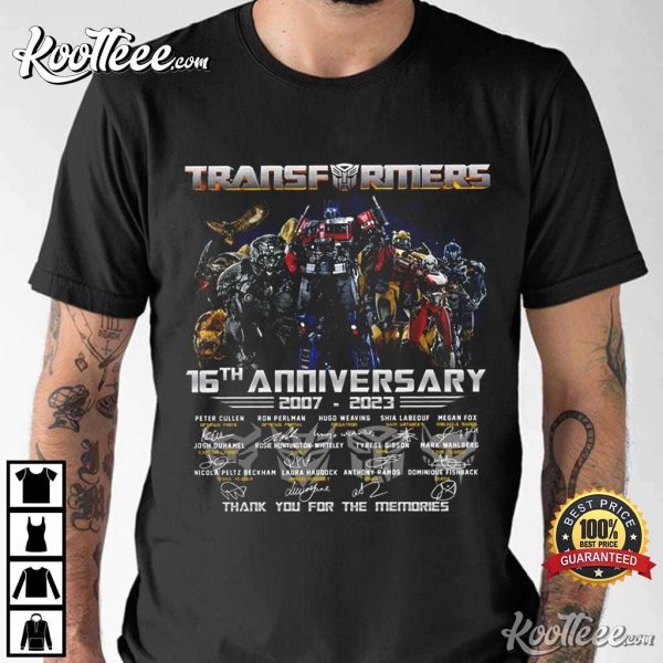 Transformers Thank You For The Memories T-Shirt