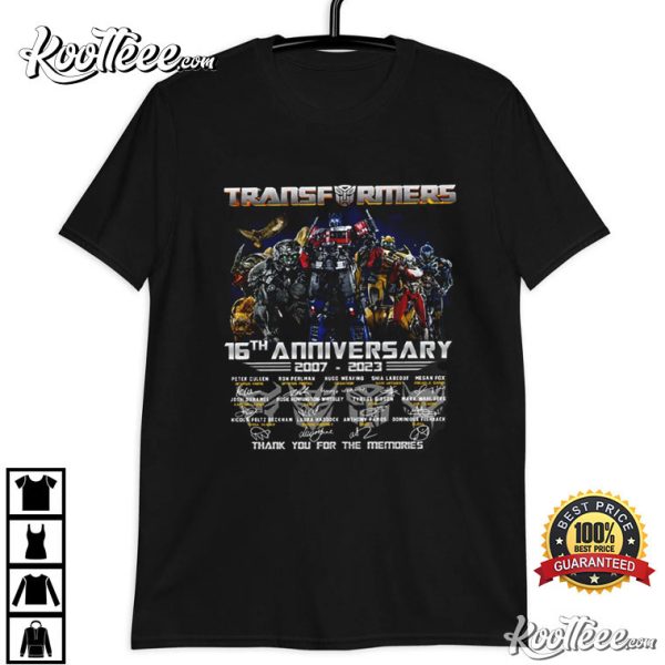 Transformers Thank You For The Memories T-Shirt