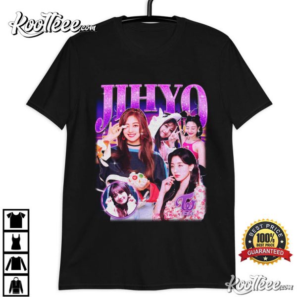 Twice Jihyo Retro Bootleg Kpop Merch Best T-shirt