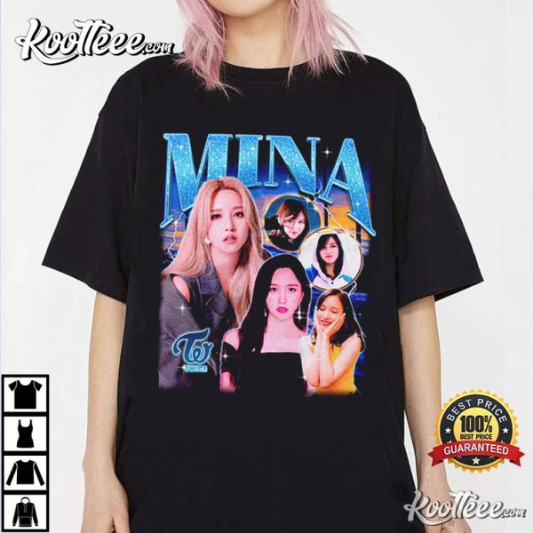 Twice Mina Retro Bootleg Kpop Merch Best T-shirt