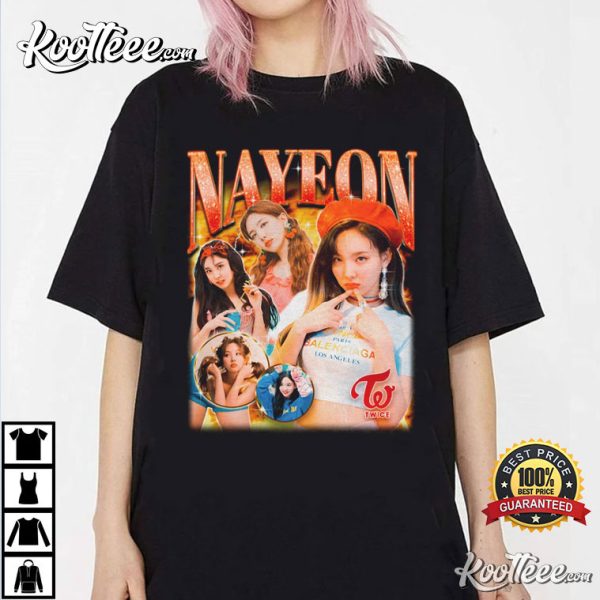 Twice Nayeon Retro Bootleg Kpop Merch Best T-shirt