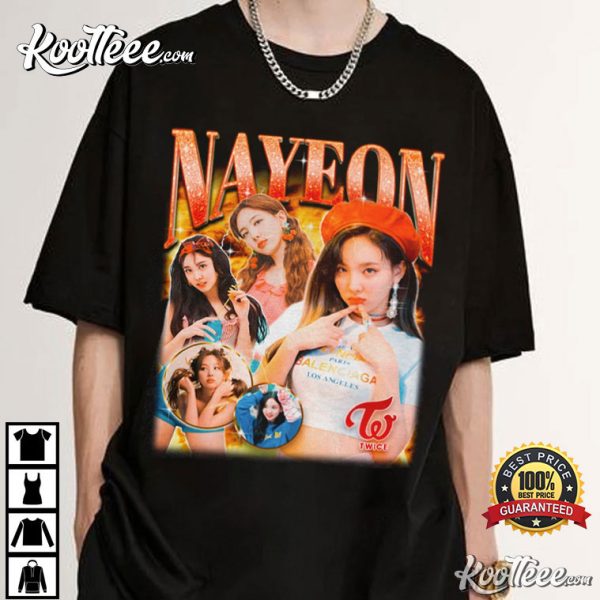 Twice Nayeon Retro Bootleg Kpop Merch Best T-shirt