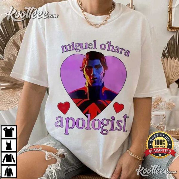 Spriderman Miguel O Hara Y2k Retro Apologist  T-shirt