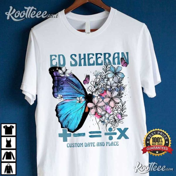 Ed Sheeran Butterfly The Mathematics Tour T-Shirt