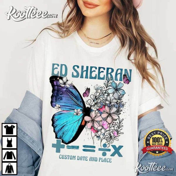Ed Sheeran Butterfly The Mathematics Tour T-Shirt