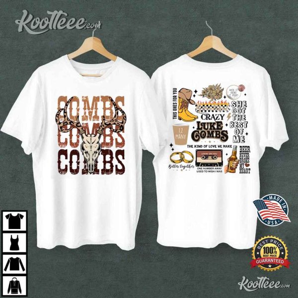 Luke Combs World Tour Gift For Fan T-Shirt